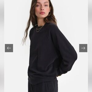 MATE the Label Organic Lightweight Terry Raglan Sweatshirt NWT